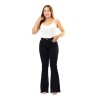 Pantalón Colombiano Negro bota campana Tiro Alto | Jeans Colombianos Mujer
