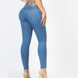 Vaquero Colombiano Push Up Azul Medio Ref: 2697 | Kaprichos